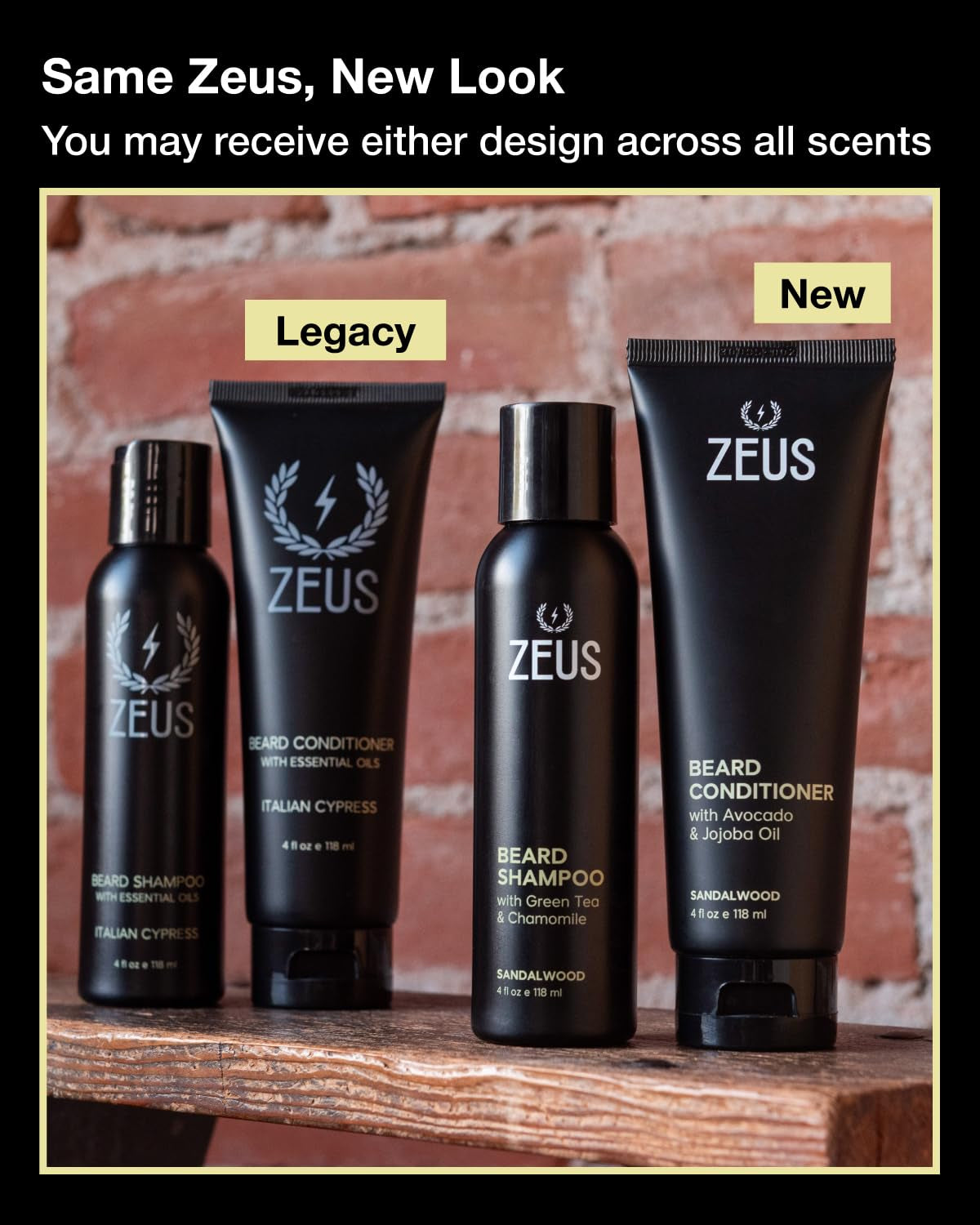Beard Wash Set for Men, Beard Shampoo & Conditioner (Sandalwood)