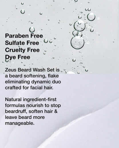 Beard Wash Set for Men, Beard Shampoo & Conditioner (Sandalwood)