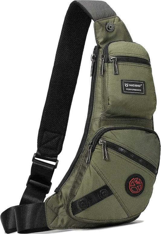 Sling Bag Chest Shoulder Backpack Crossbody Daypack for Men Women